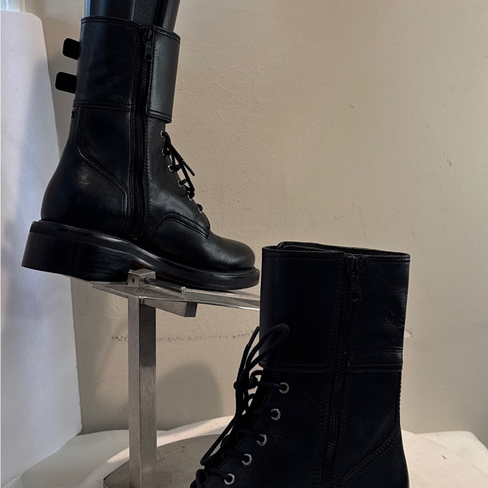 Rag & Bone Buckle Cuff Moto Women’s Black Boots size 7.5 - Picture 8 of 10